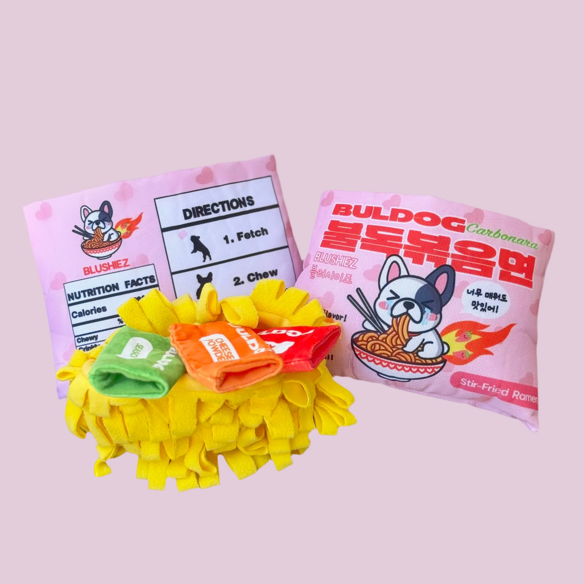 Bul-dog Ramen Noodles Dog Toy